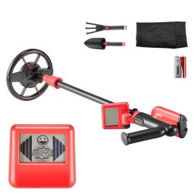 Metal Detector, 6", Lightweight Metal Detector with LCD Display, IP68 Waterproof Search Coil, Adjustable 22.8"-33.8" High Accuracy Gold Detector