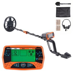 Metal Detector for Adults, 8", Professional High Accuracy Gold Detector, IP68 Waterproof Search Coil with Display, Headphones, 3 Modes