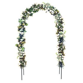 78"H x 45"W Metal Garden Arch Trellis; Wedding Arch,Adjustable Arbor Trellis for Garden Climbing Plants Support or Wedding Decor