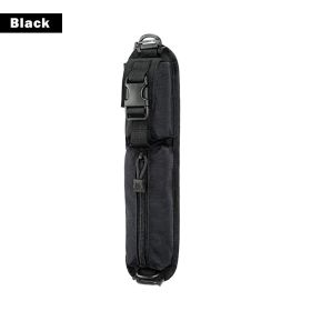Tactical Molle Accessory Bag For Men And Women; Multi-Purpose Wear -resistant Backpack Shoulder Bag With Adjustable Strap For Outdoor Hunting Cam (Color: BLACK)